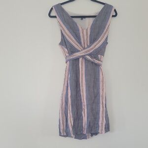 Express Striped Mini Dress in Blue and Pink